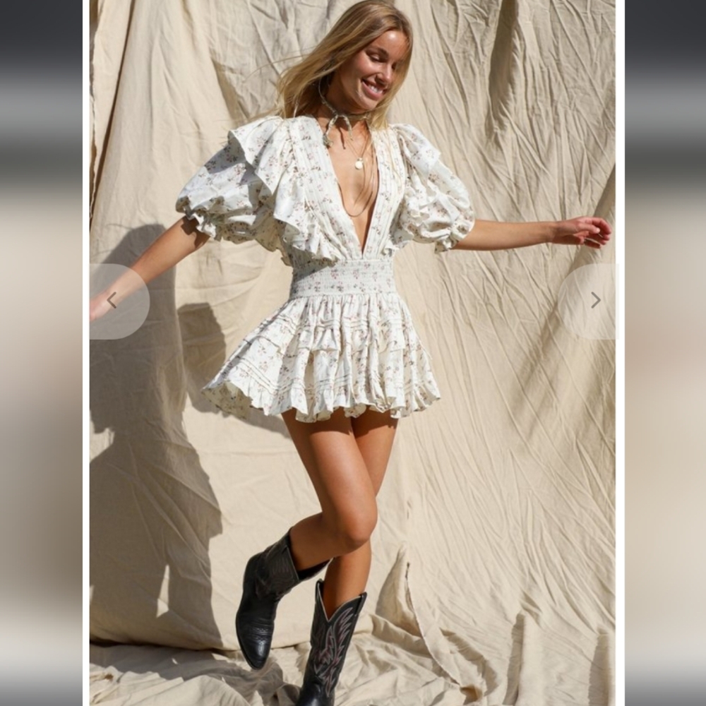 Jen's Pirate Booty Puff Sleeve Mini Dress